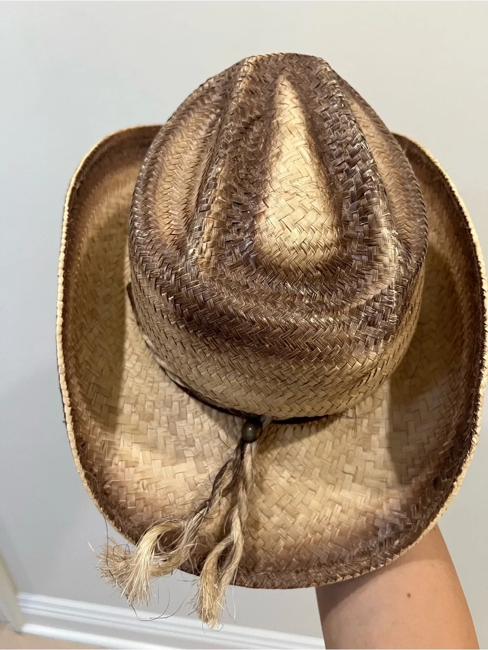 Straw Cowboy Hat - Natural Brown